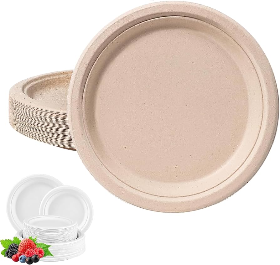 Eco-Friendly Bagasse Dishes and Plates